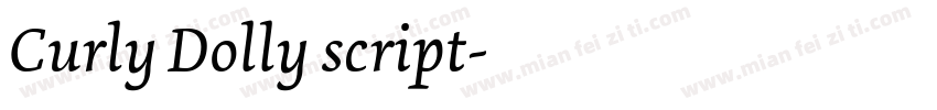 Curly Dolly script字体转换